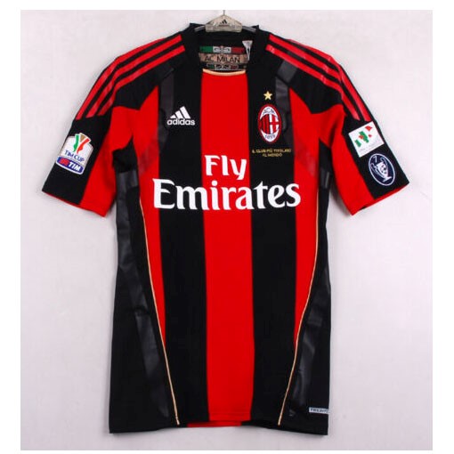 Tailandia Camiseta AC Milan Replica Primera Ropa Retro 2010 2011